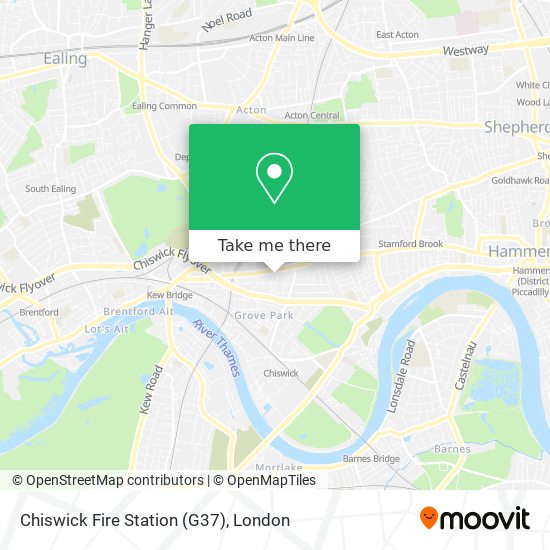 Chiswick Fire Station (G37) map