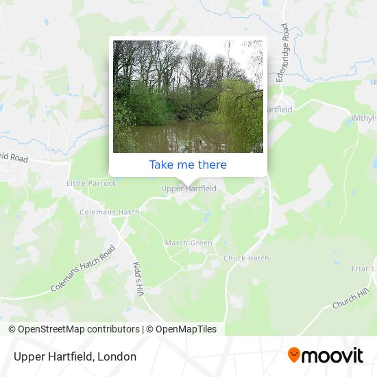 Upper Hartfield map