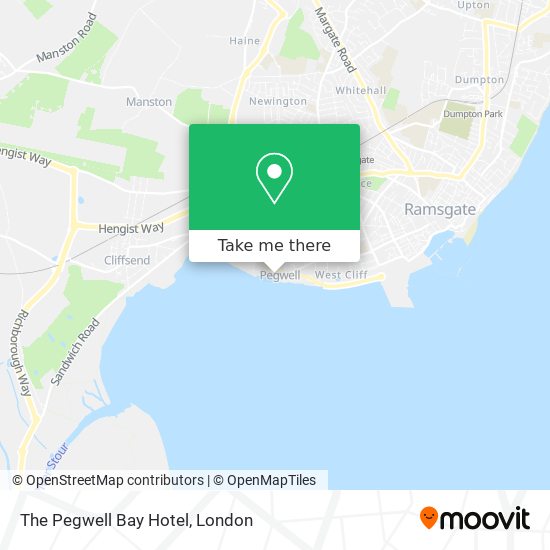The Pegwell Bay Hotel map