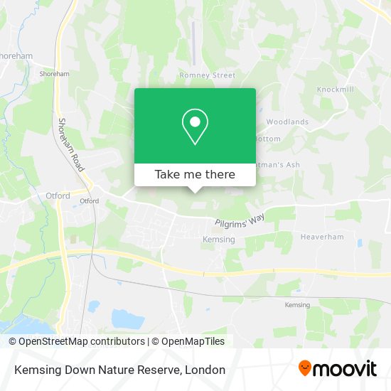 Kemsing Down Nature Reserve map