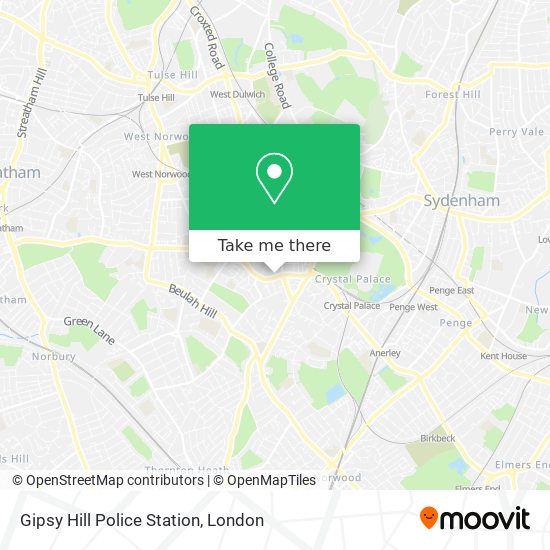 Gipsy Hill Police Station map