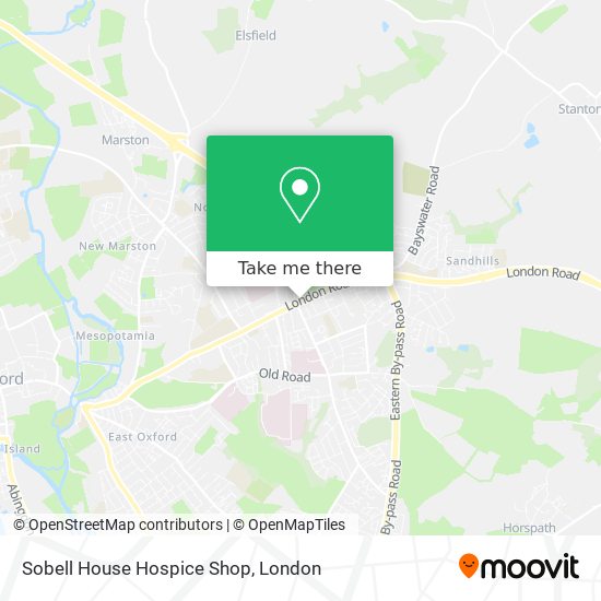 Sobell House Hospice Shop map