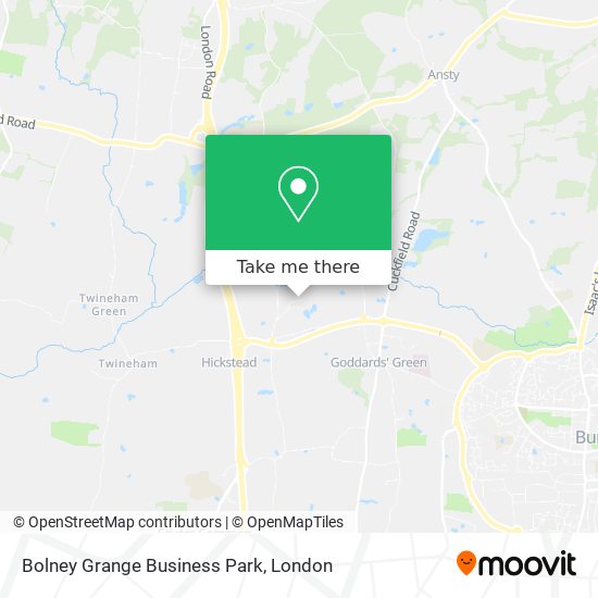 Bolney Grange Business Park map