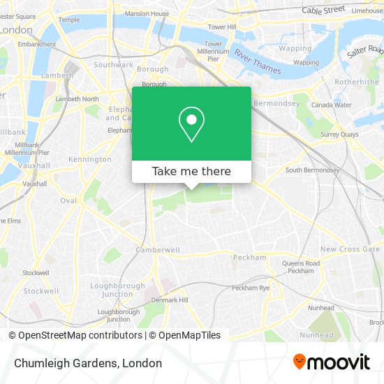 Chumleigh Gardens map