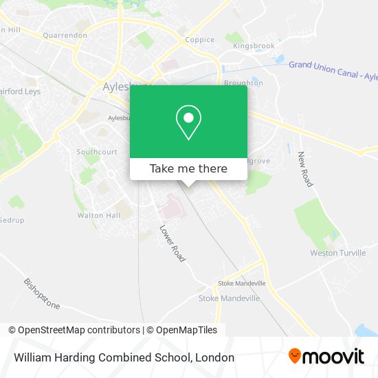 William Harding Combined School map