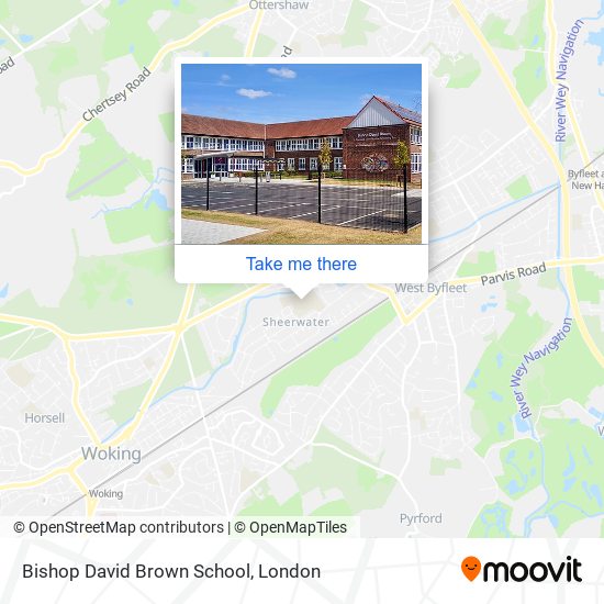 Bishop David Brown School map