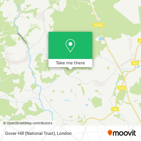 Gover Hill (National Trust) map