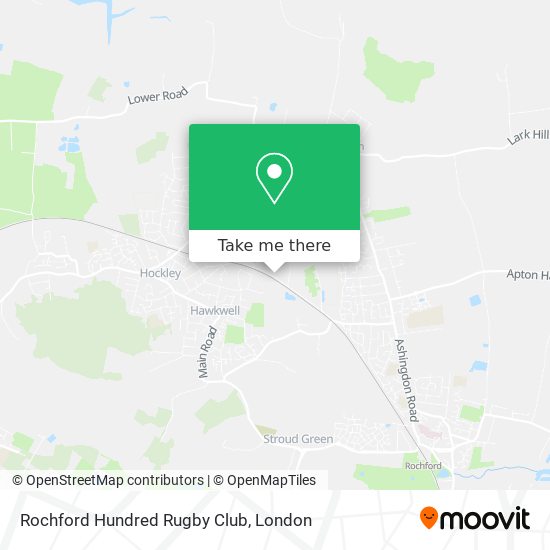 Rochford Hundred Rugby Club map