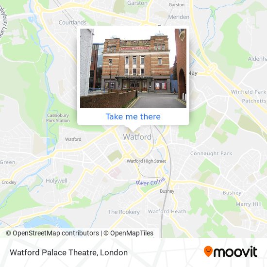 Watford Palace Theatre map