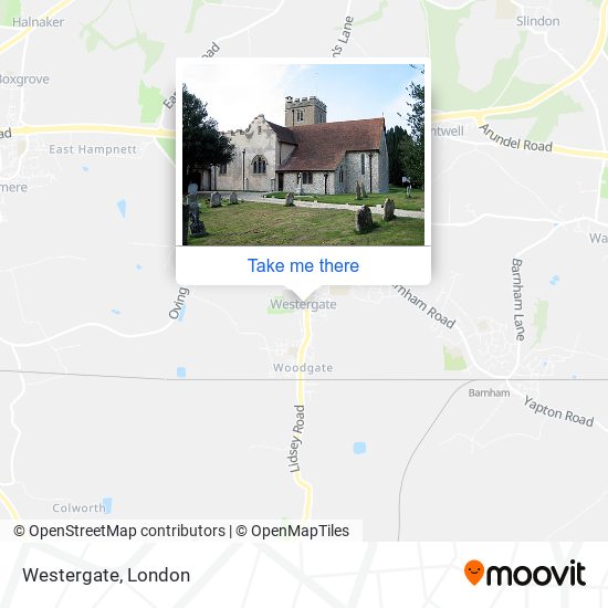 Westergate map