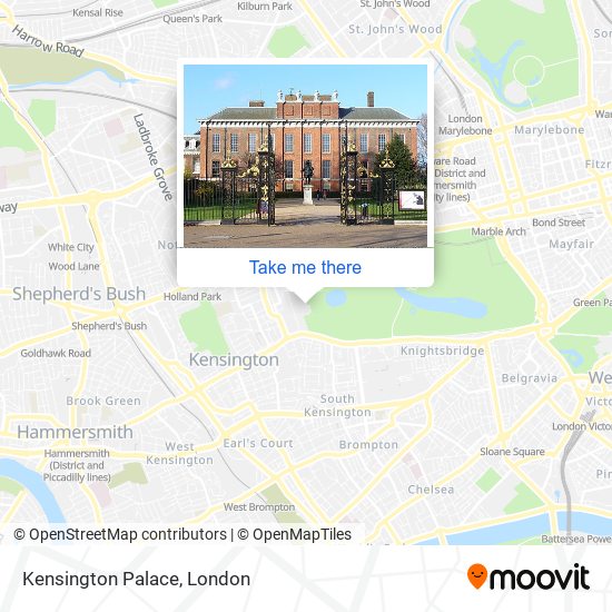 Kensington Palace map