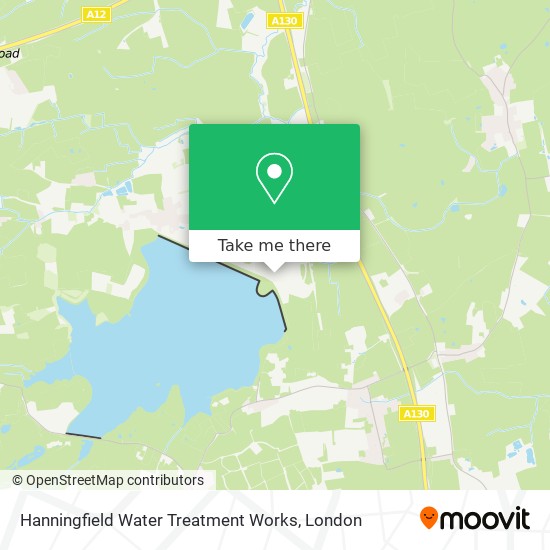 Hanningfield Water Treatment Works map