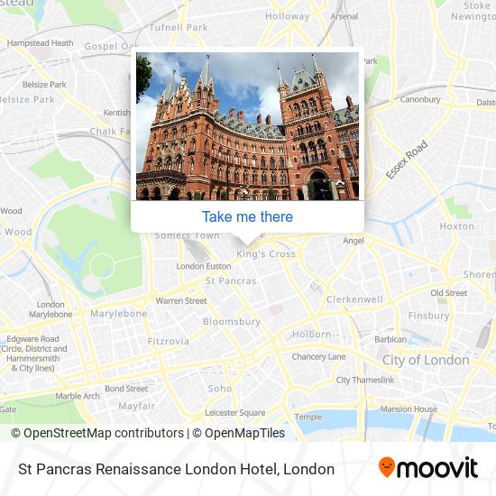 St Pancras Renaissance London Hotel map