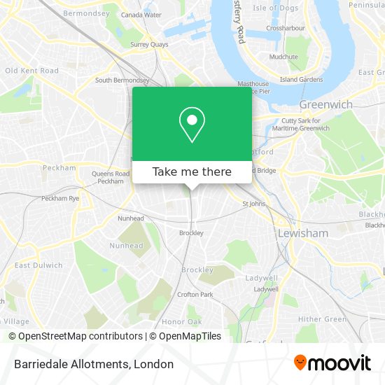 Barriedale Allotments map