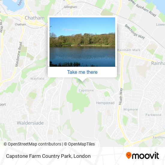 Capstone Farm Country Park map