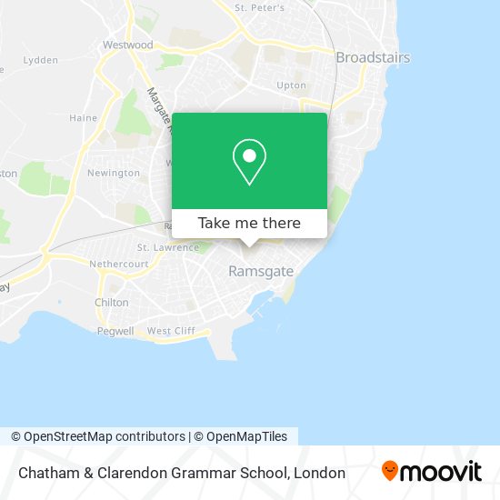 Chatham & Clarendon Grammar School map