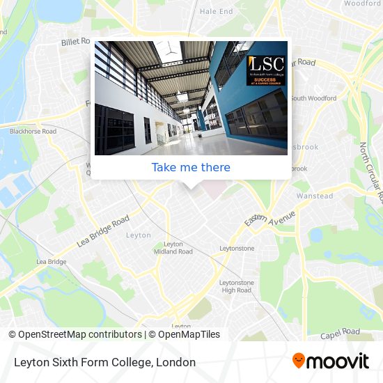 Leyton Sixth Form College map