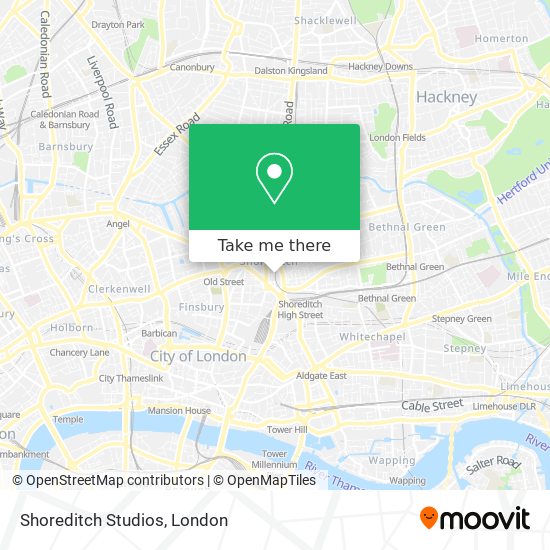 Shoreditch Studios map