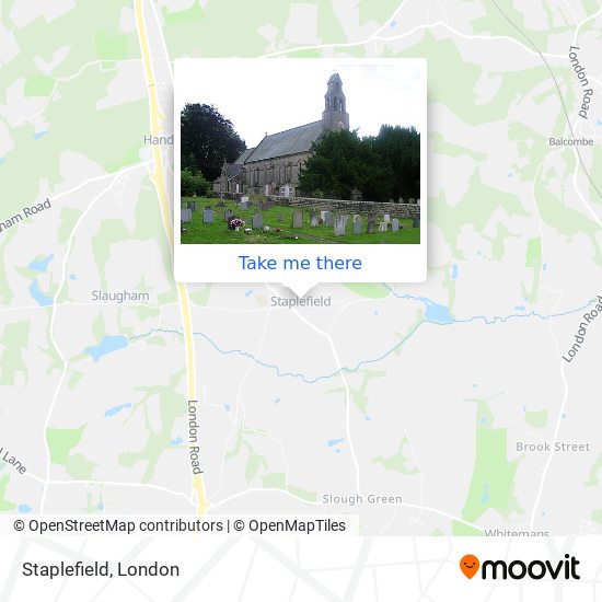 Staplefield map