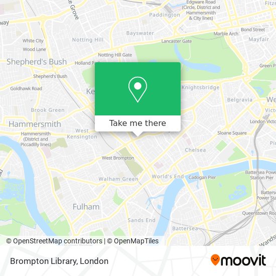 Brompton Library map