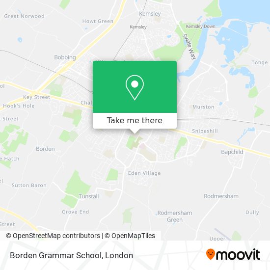Borden Grammar School map