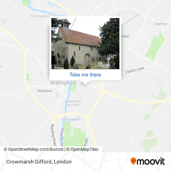 Crowmarsh Gifford map