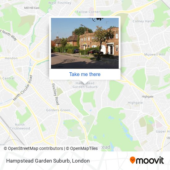 Hampstead Garden Suburb map