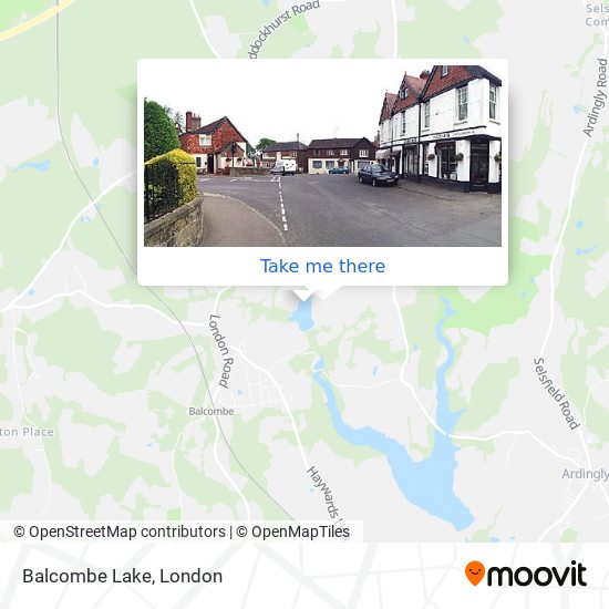 Balcombe Lake map