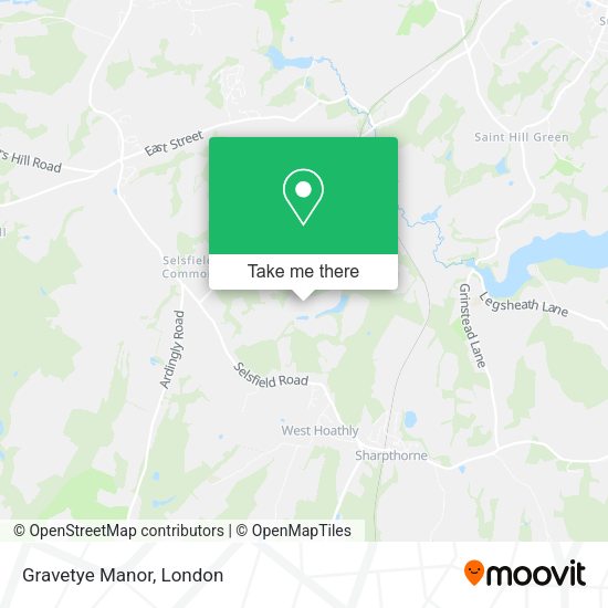 Gravetye Manor map