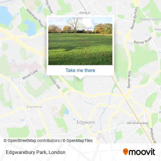 Edgwarebury Park map