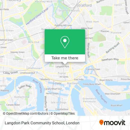 Langdon Park Community School map