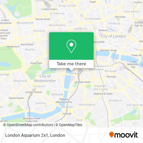 London Aquarium 2x1 map