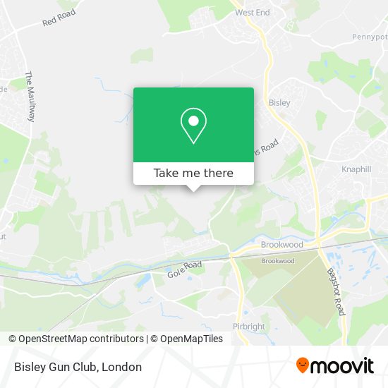 Bisley Gun Club map