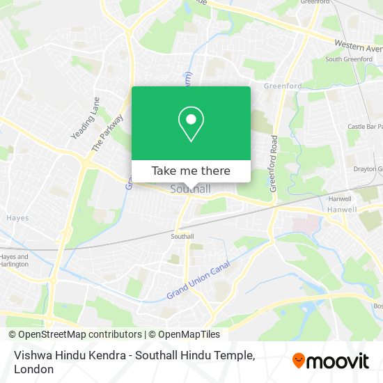 Vishwa Hindu Kendra - Southall Hindu Temple map