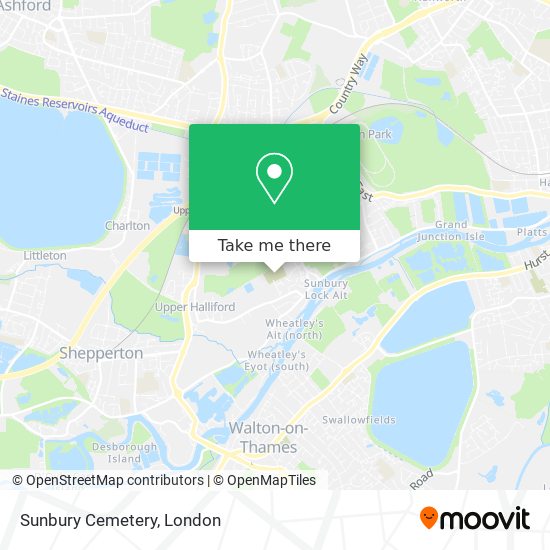 Sunbury Cemetery map