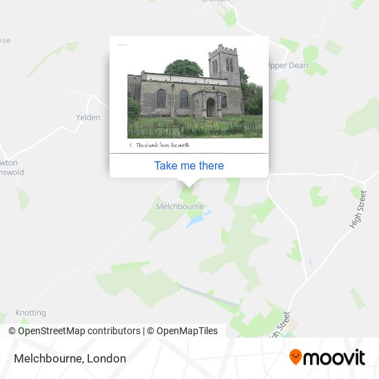 Melchbourne map