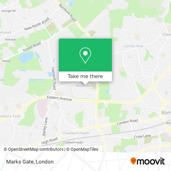 Marks Gate map