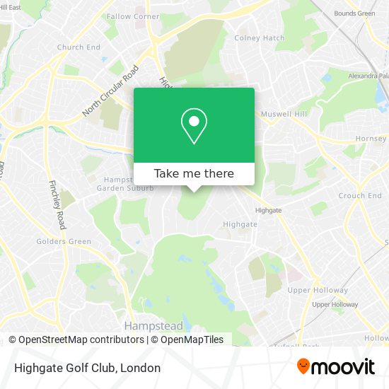 Highgate Golf Club map