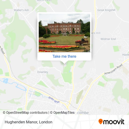 How to get to Hughenden Manor in High by bus or train?