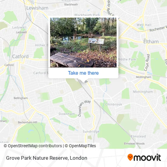 Grove Park Nature Reserve map