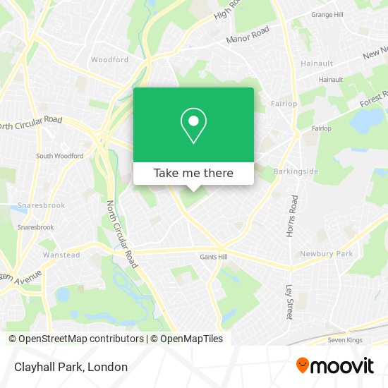 Clayhall Park map