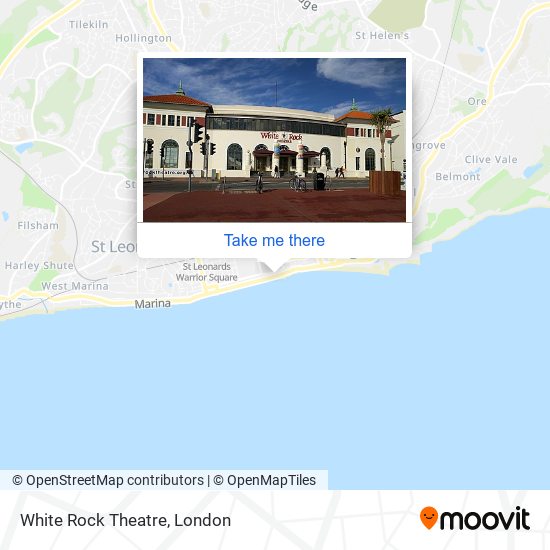 White Rock Theatre map