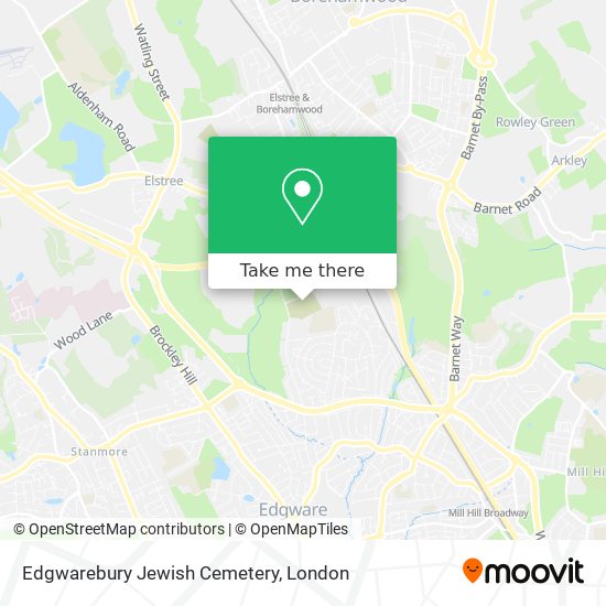 Edgwarebury Jewish Cemetery map