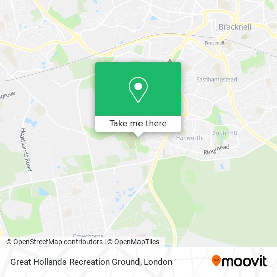 Great Hollands Recreation Ground map