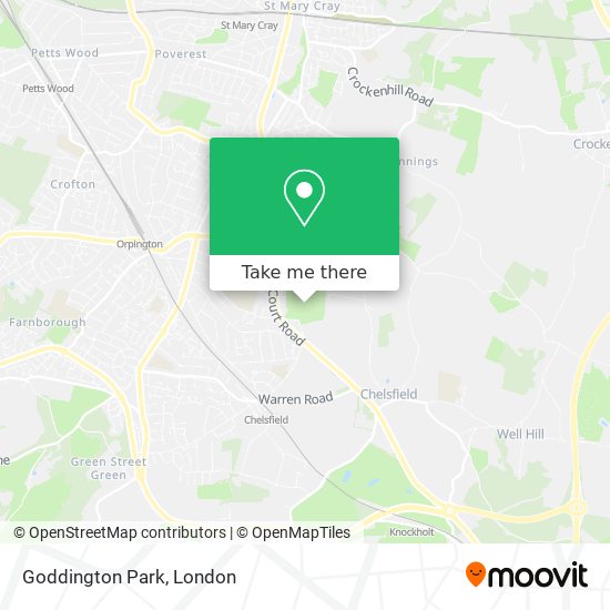 Goddington Park map