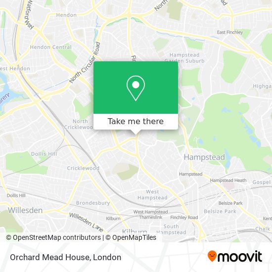 Orchard Mead House map