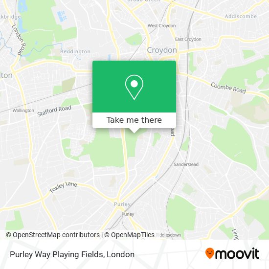 Purley Way Playing Fields map