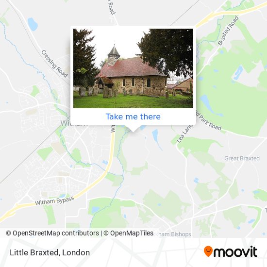 Little Braxted map
