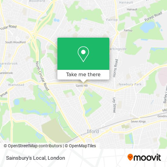 Sainsbury's Local map