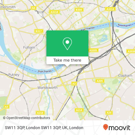 SW11 3QP, London SW11 3QP, UK map